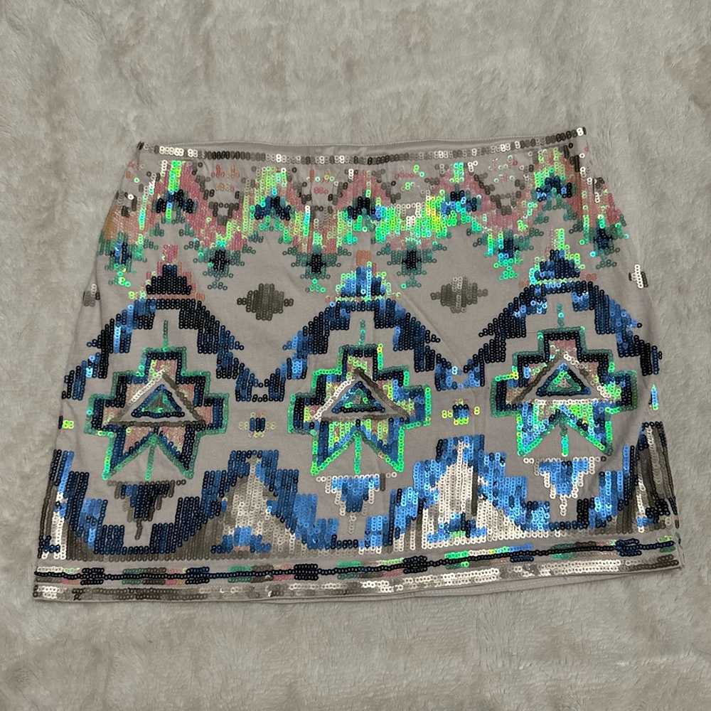 Express Sequin Skirt
